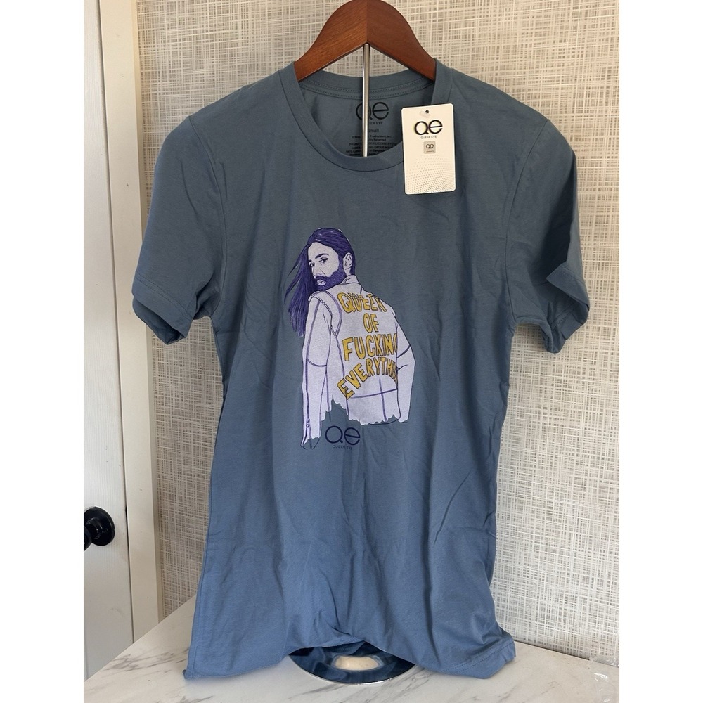 Queer Eye T-Shirt Netflix Blue Queen of Everything LGBTQIA+‎ Unisex Small BxOO